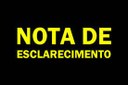 NOTA DE ESCLARECIMENTO